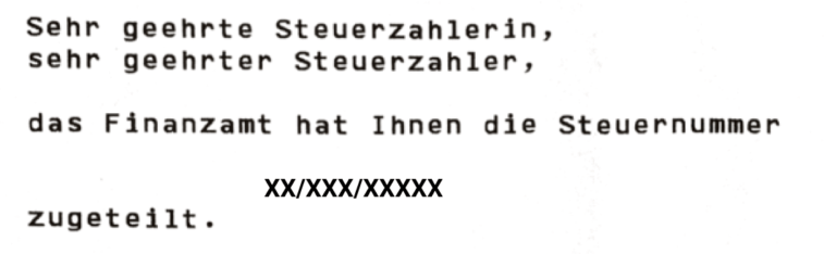 Understanding the Finanzamt - The Steuernummer letter | Accountable