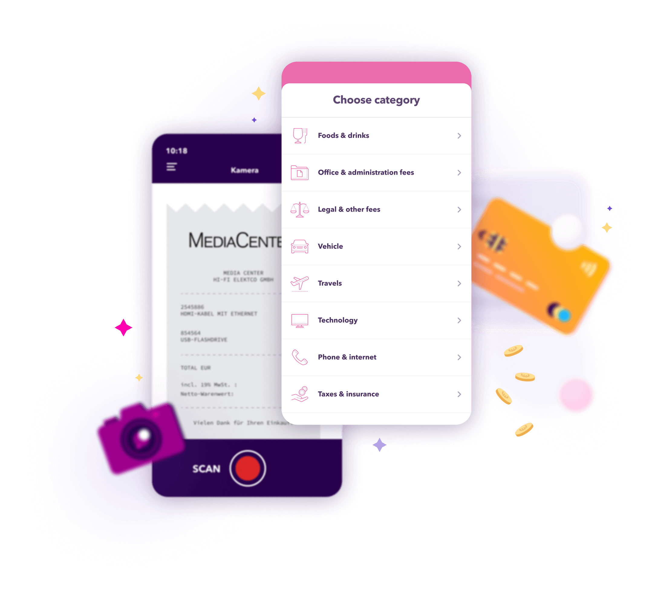 Accountable: expenses screen