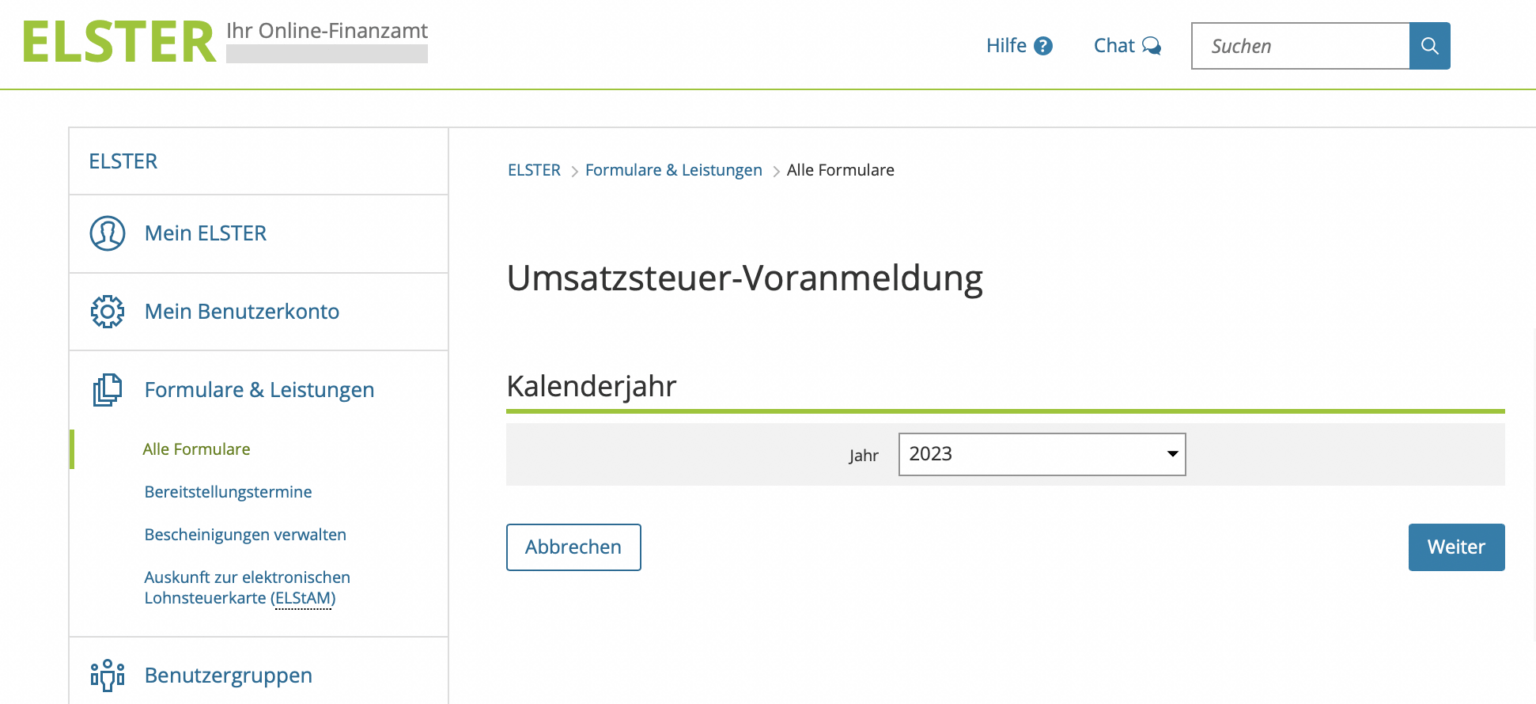 Umsatzsteuervoranmeldung mit ELSTER Anleitung Accountable