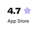 App Store reviews badge